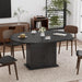 43.3In-59In Extendable round Dining Table for 4-8, Modern Expandable Kitchen Oval Dining Table, Space Saving Circle Dining Room Table with Storage Shelf for Kitchen Living Room