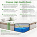 Luxury Full Size Mattress, 10 Inch Hybrid Mattress in a Box, Medium Firm