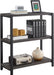 Grey 3-Tier Industrial Bookshelf For Office Storage
