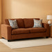 Queen Burnt Orange Contemporary Luxury Sofa Sleeper