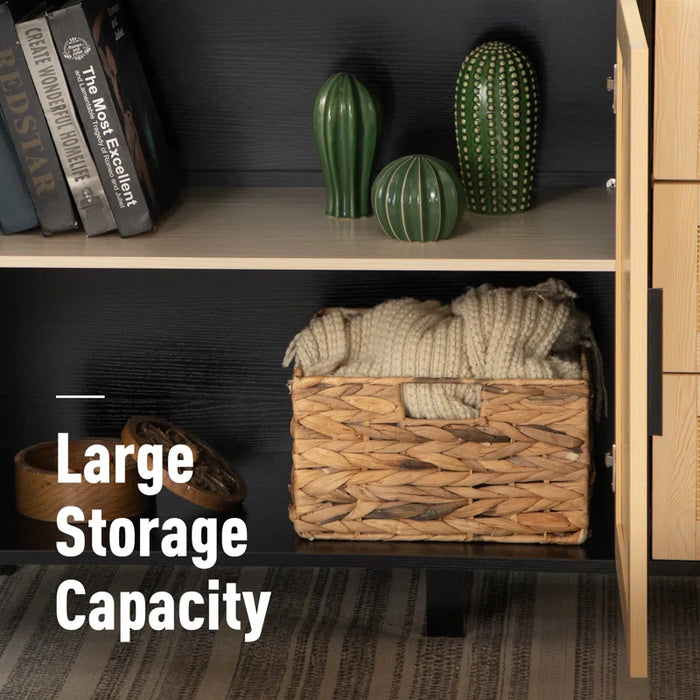 2-Door Accent Cabinet with 3 Drawers