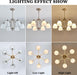 Brushed Nickel 6Light Farmhouse Chandelier Milk Glass
