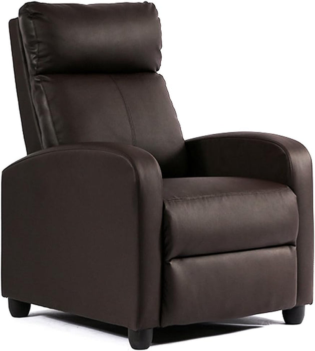 Recliner Chair Reclining Sofa Leather Chair Home Theater Seating Lounge with Padded Seat Backrest