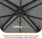 Patio Gazebo 10x10 BluetoothSpeakerLEDLightingAllWeather