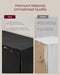 Ebony Black Freestanding Six Tier Bookcase Shelving