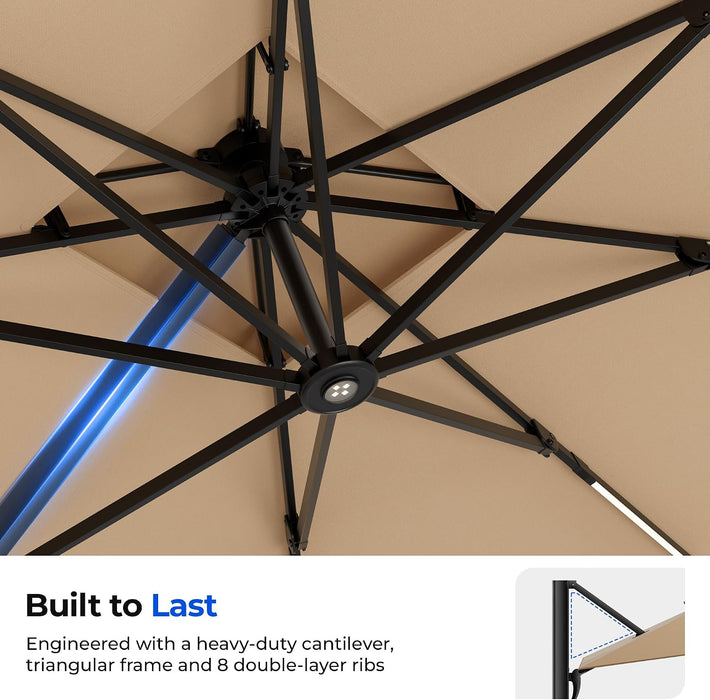 Rectangular Patio Umbrella with Base Included