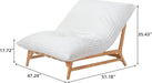 Oversized Chaise Lounge Chair Indoor, Modern 47.24" Plush Corduroy Deep Seat Reading Accent Chair, Comfy Giant Bean Bag Chairs for Adults, Single Sleeper Sofa Chairs for Living Room Bedroom, Beige