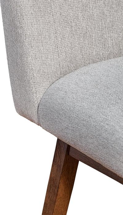 Basila Modern Farmhouse 26" Seat Height Swivel Bar Stool for Kitchen Island Counter in Brown Oak Wood with Taupe Fabric