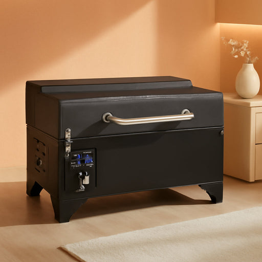 8-In-1 Portable Wood Pellet Grill and Smoker, Compact for RV, Tailgates, Camping, and Backyard Cooking, Smoky Flavor, Versatile Meat Smoker