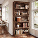 70 Inches Tall DisplayBookcase Featuring Curved Edges