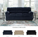 Blue Corduroy Contemporary Sofa For Comfortable Living
