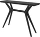 Verso Console Table, 46 Inch Solid Wood Modern Sofa Table, Narrow Entryway Table for Hallway, behind the Couch, Living Room, Foyer, Black