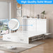 Queen Murphy Bed Cabinet USBPorts With DrawerStorage