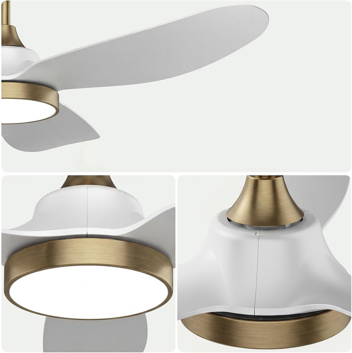 FortyTwoInches Contemporary Ceiling Fan With Dimmable LED