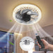 Socket Ceiling Fans with Lights and Remote Wireless Modern Fandelier Screw in Ceiling Fan in Light Socket, 3000K-6000K, Dimmable, 4 Speeds, with Extender Socket