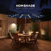 9FT Solar Patio Umbrella, 45° Easy Tilt Outdoor Table Umbrella
