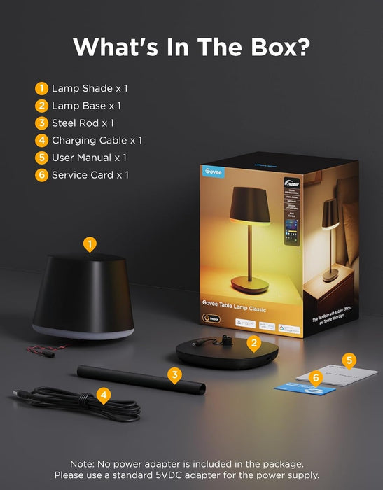 Rechargeable Cordless Table Lamp for Small Bedroom