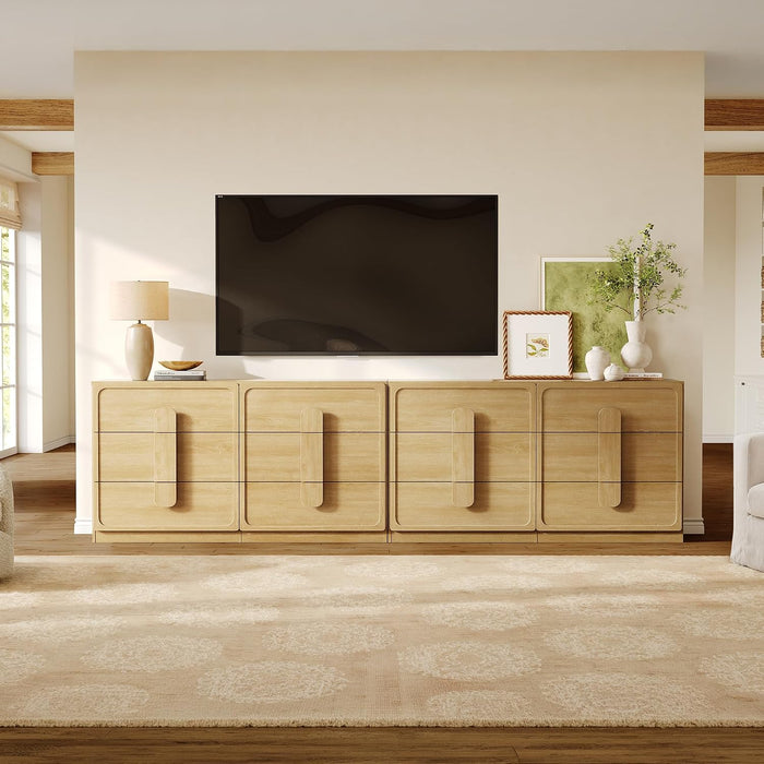 6 Drawer Dresser for Bedroom, 53.5" Wide Modern Chest of Drawers