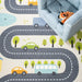 Premium Machine Washable BeigeGreen Kids Playroom Rug