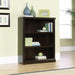 Miscellaneous Storage 3-Shelf Bookcase/ Book Shelf, Jamocha Wood Finish