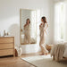 55"X30" Gold Landscape Bathroom Mirror for Double Vanity, Shatterproof Tempered Glass, Narrow Metal Frame, Ultra-Flush Wall-Mounted