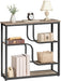 29.5" Console Table, 5-Tier Sofa Table, behind Couch Table with Storage Shelves for Hallway, Living Rooms, Entryway, Greige and Black BG69XG01