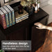 Modern Sideboard Accent 3 in 1 Buffet Storage Cabinet Display Buffet Cabinet Credenza with Adjustable Shelves for Dinging Room Living Room Entryway Coffee Bar,Dark Brown