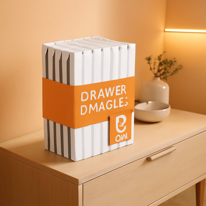 8 Pack Drawer Dividers 4" High,11-17" Adjustable Dresser Drawer Organizers for Clothes, Expandable Dresser Separators in Bedroom/Bathroom/Kitchen/Vanity/Office Organization and Storage, White