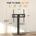 Universal Swivel TV Stand Base Table Top TV Stand for 23-70 Inch Tvs 70 Degree Swivel, 6 Height Adjustable Tall Monitor Mount Stand, Max VESA 400X400Mm,Holds up to 88Lbs TS206