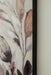 Trulow Floral Wall Art, Hand Painted Embellishment, Framed, Gallery Wrapped Canvas, 40" W X 1.38" D X 40" H, Tan/Brown/Black
