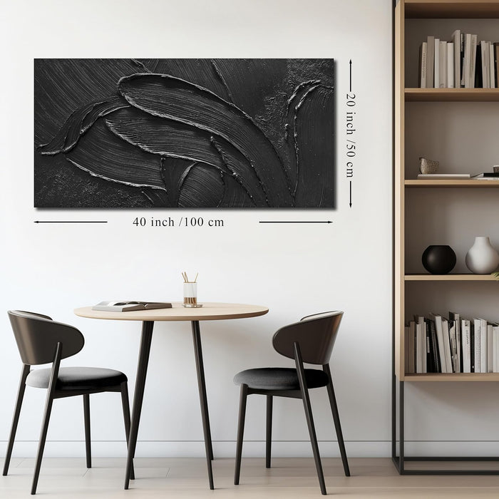 Hand Painted Oil Paintings on Canvas Abstract Painting Wall Art for Bedroom 3D Textured Wall Decor for Living Room 20 X 40 Inch