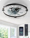 Ceiling Fans with Lights and Remote, 20'' Low Profile Ceiling Fan, 3000-6000K Dimmable, 6 Speeds LED Modern Flush Mount Fan Light, DC Motor, APP Control, Black Fandelier for Bedroom, Kitchen