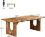 Modern Executive Desk, 70.9" Large Office Computer Desk, Conference Table Meeting Room Table, Simple Workstation Business Furniture for Home Office, Brown