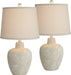 Romeo 23 1/2" High Table Lamps Set of 2 Distressed Earth Jar Farmhouse