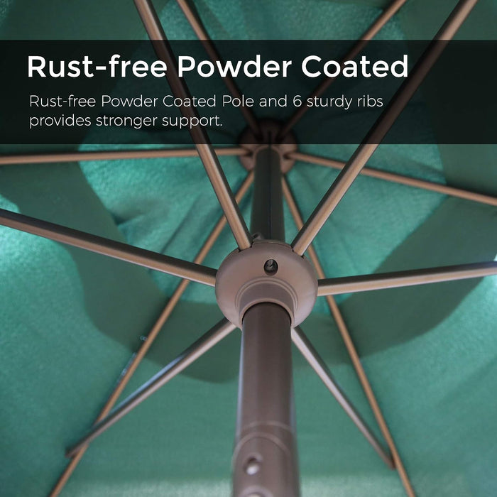Patio Umbrella Outdoor Umbrella Patio Market Table Umbrella with Push Button Tilt and Crank for Garden, Lawn, Deck, Backyard & Pool