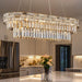 34Inch CrystalChandelier Gold TwelveLights Pendant