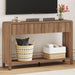 Console Sofa Table for Entryway, Wood Foyer Tables for Living Room, Farmhouse Couch Table Behinde Sofa with 2 Drawers for Hallway Storage (47.2 Inch, Walnut)