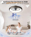 【Upgraded】 Ultra Low Profile Ceiling Fans with Lights and Remote Ultra Quiet 25 Db, 21" Modern Flush Mount Ceiling Fan LED Ceiling Fan