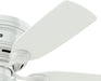 Low Profile IV, Indoor, Ceiling Fan, No Light, 42 Inch, Snow White