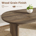 Oval Dining Table 70Inch Double Pedestal BrownFinish