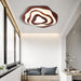 Nordic Irregular Flush Mount Solid Wooden Ceiling Light for Living Room