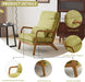 Green Corduroy Mid Century Accent Armchair Cushion
