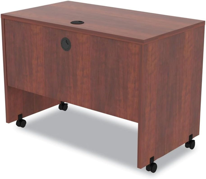 ALE Valencia Mobile Workstation Desk, 41 3/8 X 23 5/8 X 29 7/8, Med Cherry