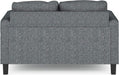 Gunmetal Modern Loveseat: Stylish and Comfortable