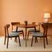 Solid Wood round Table and Side Chairs Set