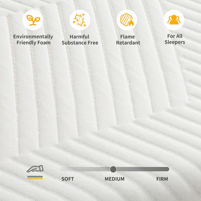 10 Inch Queen Mattress for Back Pain Relief & Cooling Sleep
