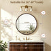 round Mirror 36 Inch, Linen-Texture Circle Wall Mirror for Bathroom, Bedroom, Entryway, Living Room，Gold