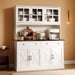 White 71 Inch Pantry Cabinet With IntegratedCharging