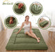 Twin Futon Mattress Portable, Roll-Up, Thick Tatami Style