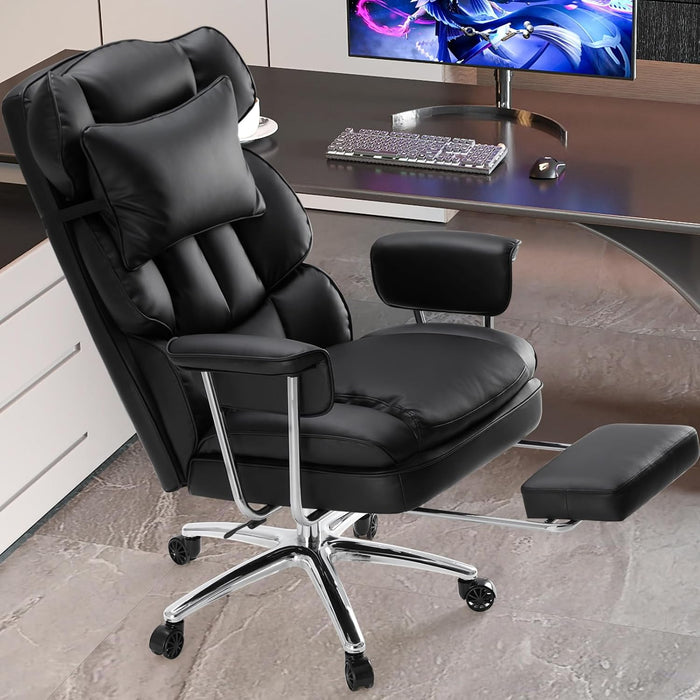 Ergonomic Home Office Desk Chair, Executive Chair, PU Leather